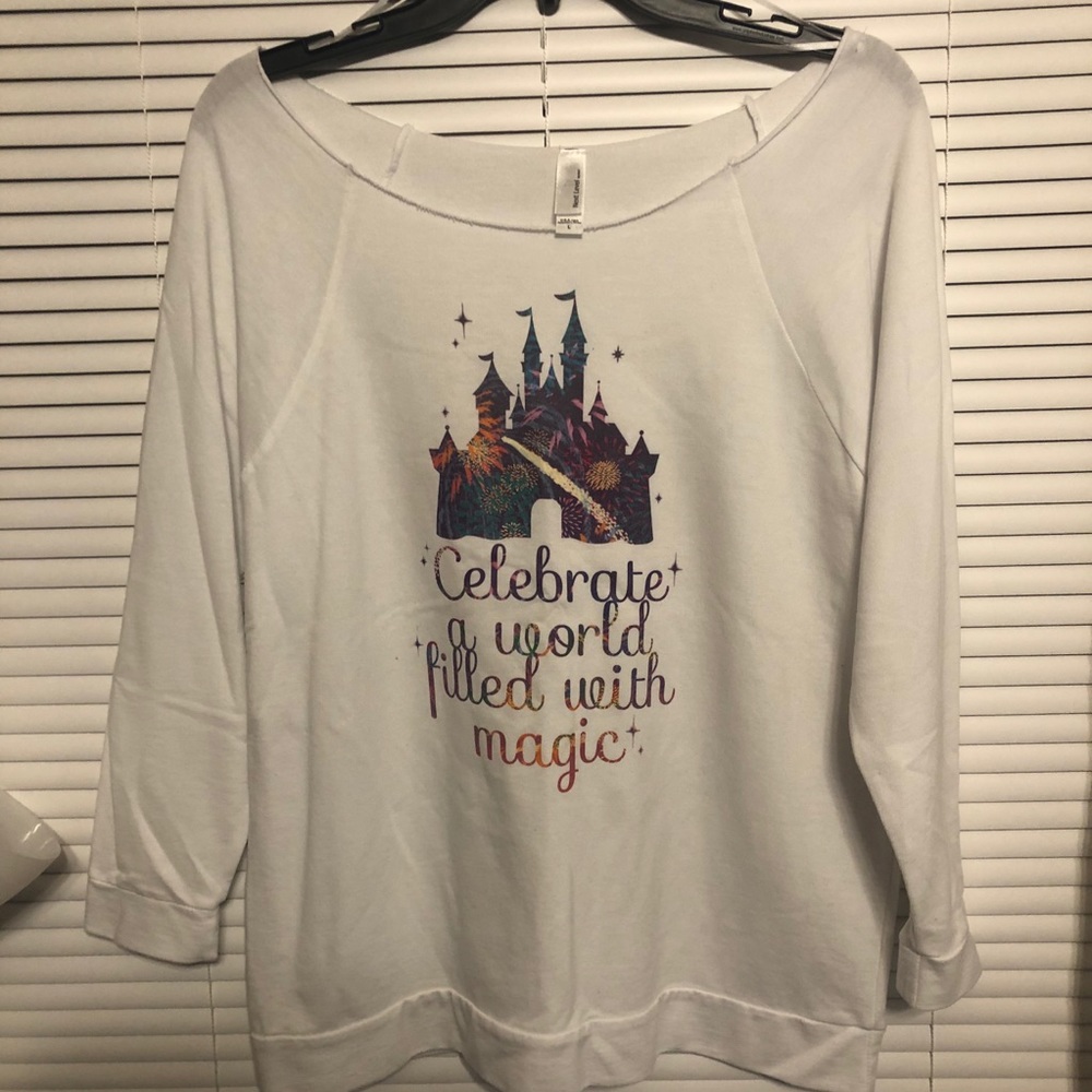 Celebrate the Magic Wide Neck Long Sleeve